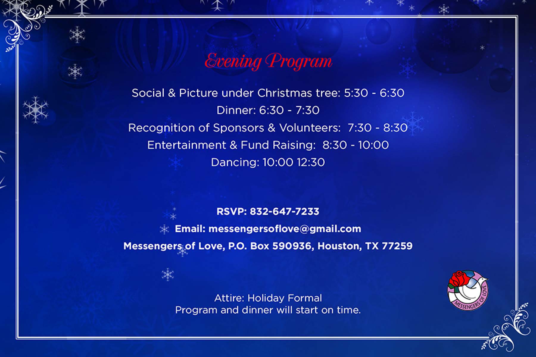 Christmas Gala Invitation